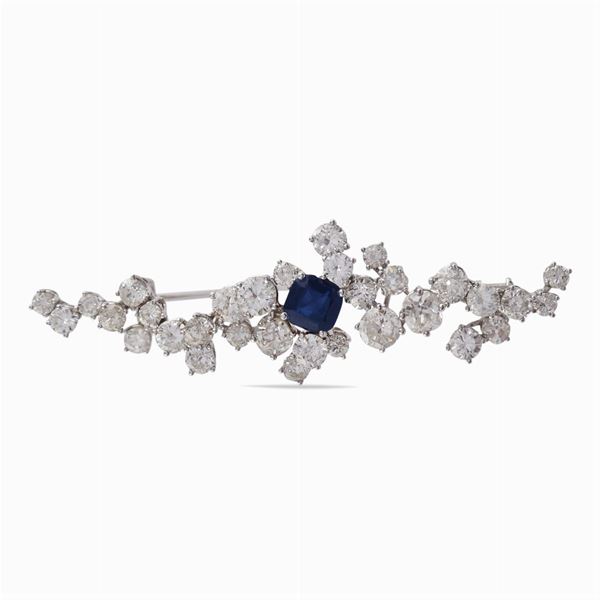 18kt white gold brooch  - Auction Fine jewels and watches, silver and coptic textile fragments - Colasanti Casa d'Aste