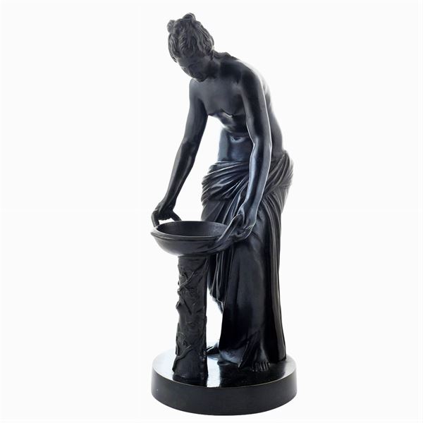 A burnished bronze sculpture