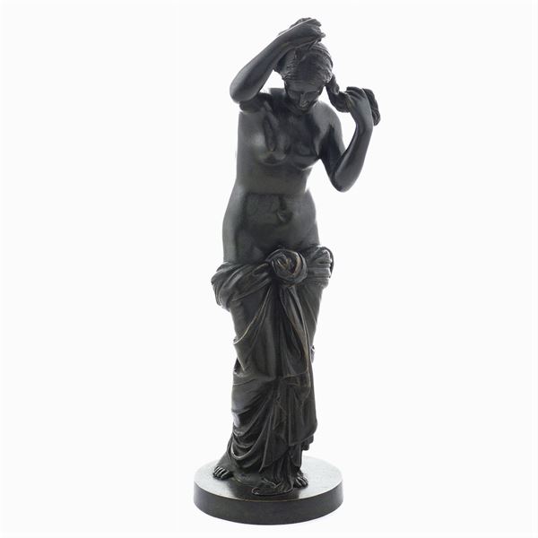 A burnished bronze sculpture