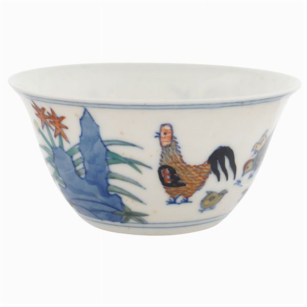 "Chicken" porcelain cup