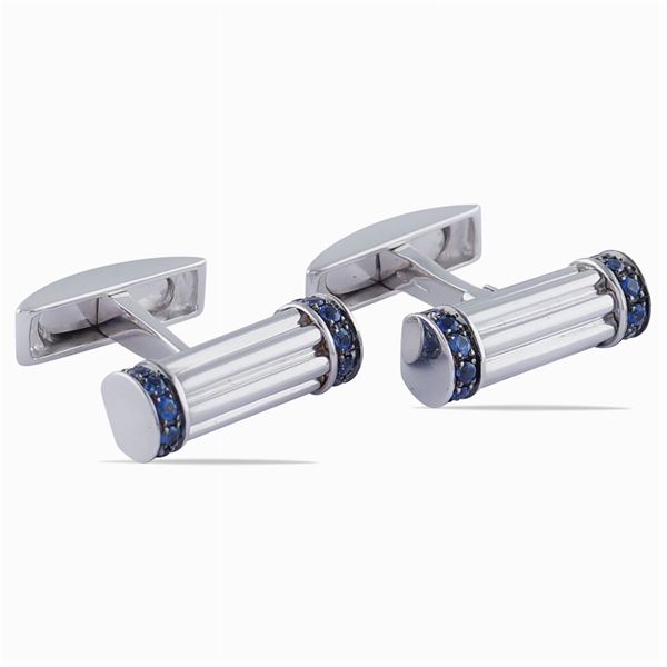 18kt white gold cufflinks