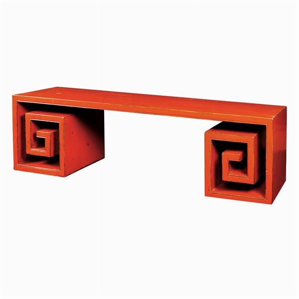 A rectangular living room table