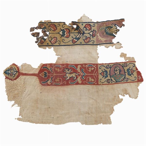 Frammento di tessuto Copto