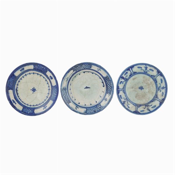 Three ancient Iznik plates