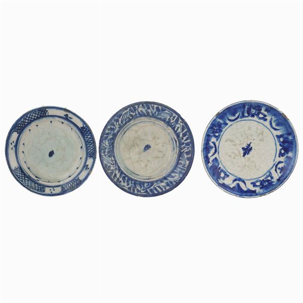 Three ancient Iznik plates