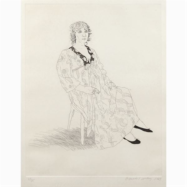 David Hocney  (Bradford 1937)  - Auction Design - modern and contemporary art - Colasanti Casa d'Aste