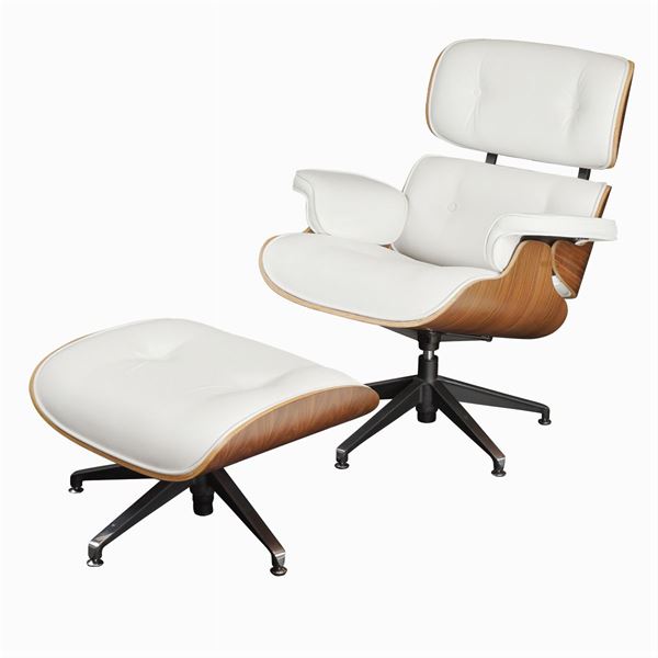 Poltrona Lounge Chair, da un modello di Charles Eames  (XX Sec.)  - Asta DESIGN | ARTI DECORATIVE DEL 900 - Colasanti Casa d'Aste