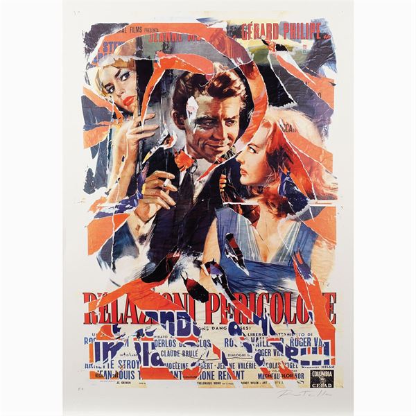 Mimmo Rotella : Mimmo Rotella  (Catanzaro 1918 - Milano 2006)  - Auction Design - modern and contemporary art - Colasanti Casa d'Aste