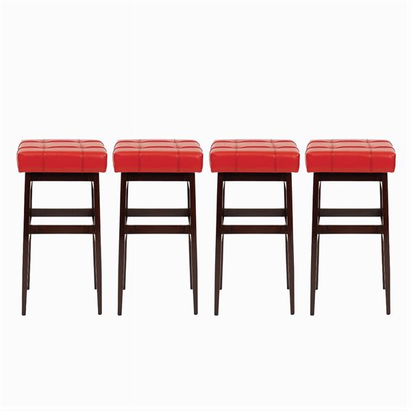 Gianfranco Frattini design, four vintage high stools