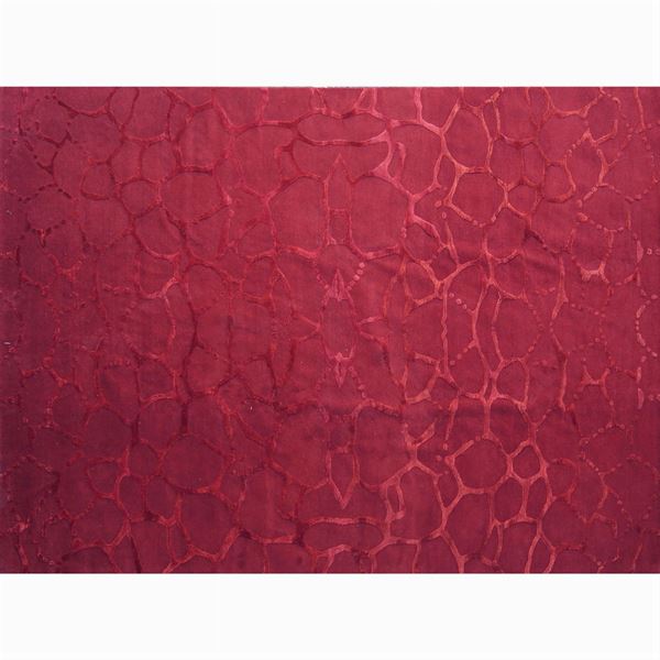 Tappeto decorativo annodato a mano in lana e seta  (Nepal, XX Sec.)  - Asta DESIGN | ARTI DECORATIVE DEL 900 - Colasanti Casa d'Aste
