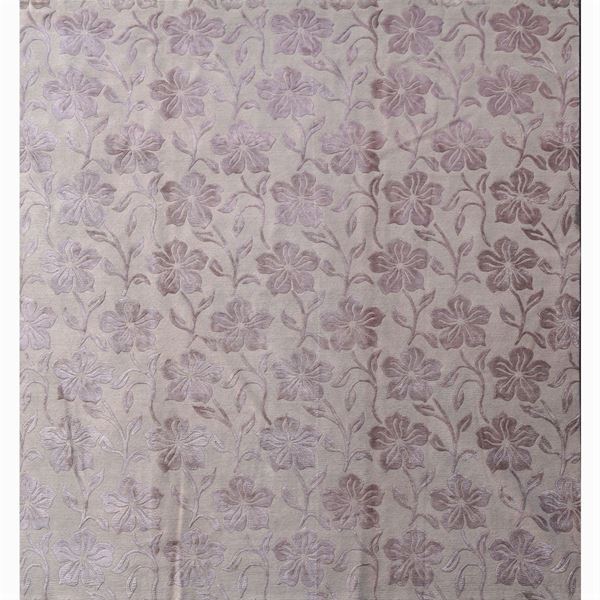 Tappeto decorativo annodato a mano in lana e seta  (Nepal, XX Sec.)  - Asta DESIGN | ARTI DECORATIVE DEL 900 - Colasanti Casa d'Aste