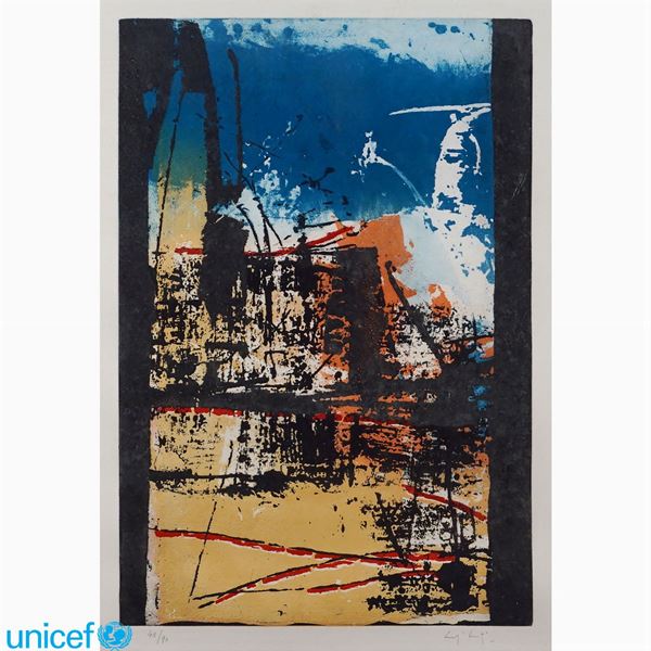 Pittore italiano  (Italia, XX Sec.)  - Asta OPERE PROVENIENTI DA DONAZIONI UNICEF - Colasanti Casa d'Aste