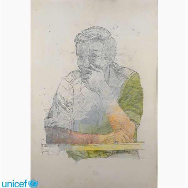 Lorenzo Tornabuoni : Lorenzo Tornabuoni  (Roma 1934 - 2004)  - Asta OPERE PROVENIENTI DA DONAZIONI UNICEF - Colasanti Casa d'Aste
