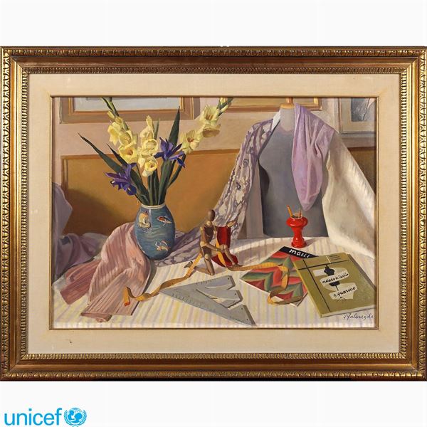 Ferdinando Falangola : Ferdinando Falangola  (ROMA 1904 - 1985)  - Auction Online auction with selected works of art from Unicef donations (lots 1 -193) - Colasanti Casa d'Aste