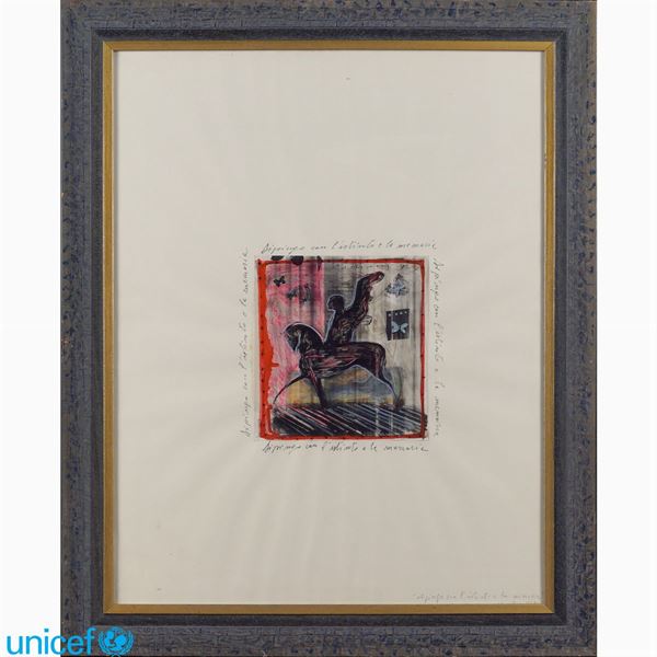 Contemporary artist  (Italy, 20th century)  - Auction Online auction with selected works of art from Unicef donations (lots 1 -193) - Colasanti Casa d'Aste