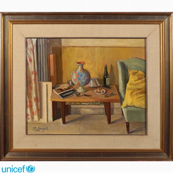 Ferdinando Falangola : Ferdinando Falangola  (ROMA 1904 - 1985)  - Auction Online auction with selected works of art from Unicef donations (lots 1 -193) - Colasanti Casa d'Aste