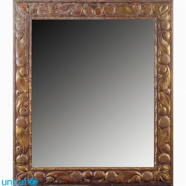 A giltwood mirror