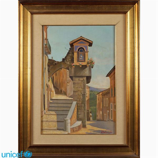 Ferdinando Falangola : Ferdinando Falangola  (ROMA 1904 - 1985)  - Asta OPERE PROVENIENTI DA DONAZIONI UNICEF - Colasanti Casa d'Aste