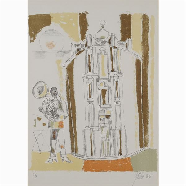 Franco Gentilini : Franco Gentilini  (Faenza 1909 - Roma 1981)  - Auction Online auction with selected works of art from Unicef donations (lots 1 -193) - Colasanti Casa d'Aste
