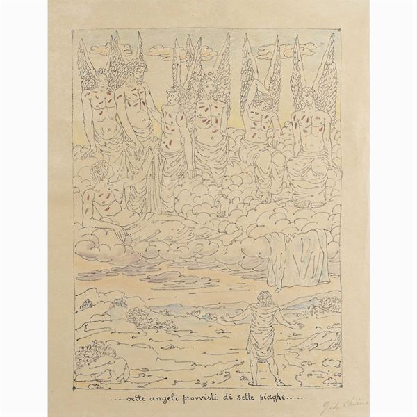 Giorgio De Chirico : Giorgio De Chirico  (Volos 1888 - Roma 1978)  - Auction Online auction with selected works of art from Unicef donations (lots 1 -193) - Colasanti Casa d'Aste