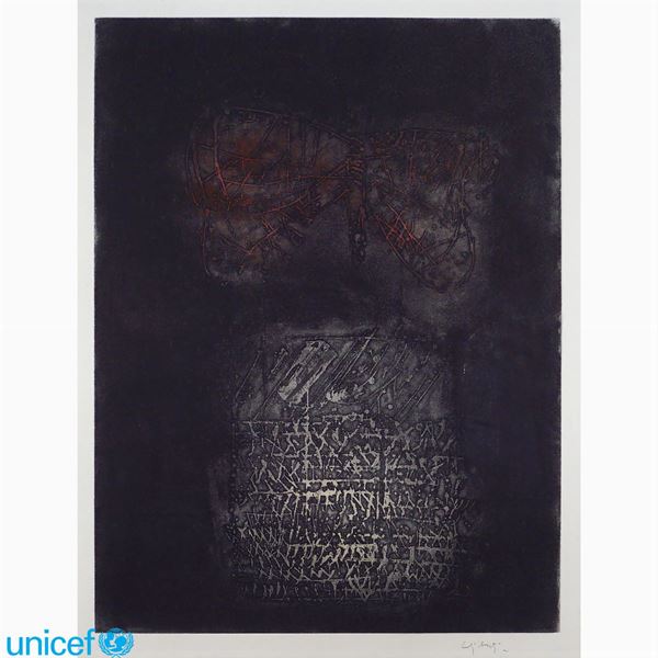 Giorgio Celiberti : Giorgio Celiberti  (Udine 1929)  - Asta OPERE PROVENIENTI DA DONAZIONI UNICEF - Colasanti Casa d'Aste