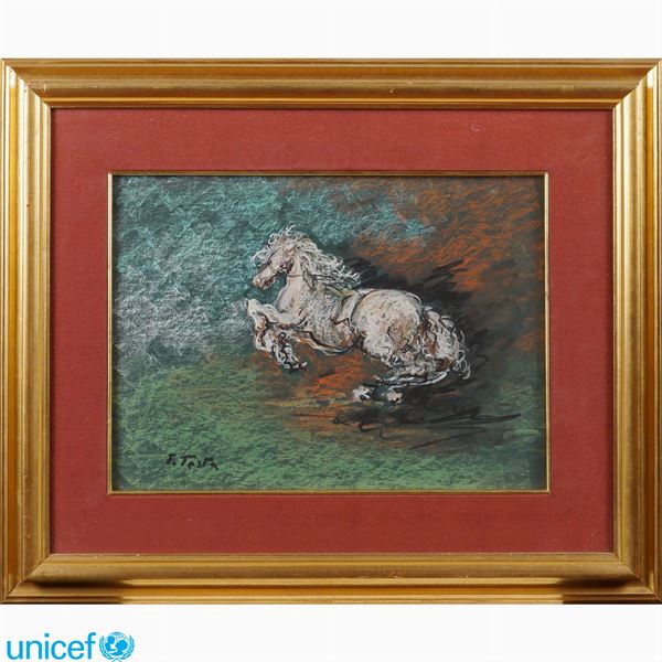 Gianni Testa : Gianni Testa  (Roma 1934)  - Auction Online auction with selected works of art from Unicef donations (lots 1 -193) - Colasanti Casa d'Aste