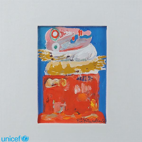 Aldo Paparella : Aldo Paparella  (Minturno 1920 - Buenos Aires 1977)  - Asta OPERE PROVENIENTI DA DONAZIONI UNICEF - Colasanti Casa d'Aste