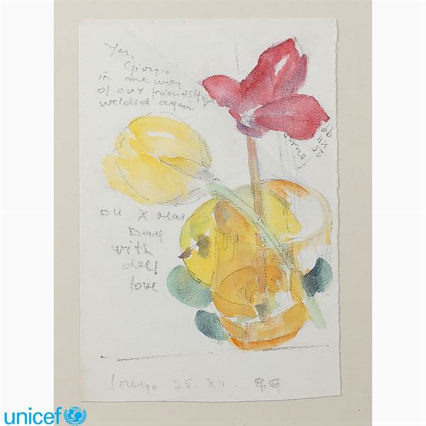 Artista contemporaneo  (Italia, XX Sec.)  - Asta OPERE PROVENIENTI DA DONAZIONI UNICEF - Colasanti Casa d'Aste