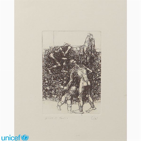 Valeriano Ciai : Valeriano Ciai  (Roma 1928 - Lariano 2013)  - Asta OPERE PROVENIENTI DA DONAZIONI UNICEF - Colasanti Casa d'Aste