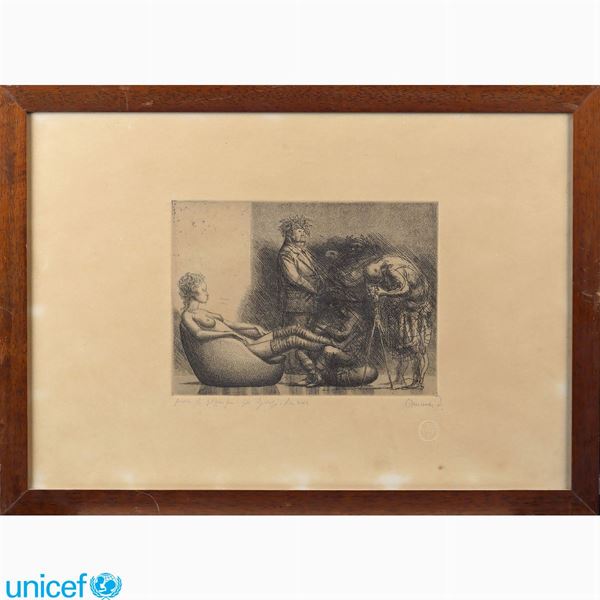 Artita contemporaneo  (Italia, XX Sec.)  - Asta OPERE PROVENIENTI DA DONAZIONI UNICEF - Colasanti Casa d'Aste