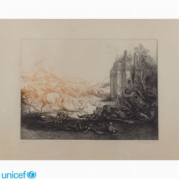 Artista contemporaneo  (Italia, XX Sec.)  - Asta OPERE PROVENIENTI DA DONAZIONI UNICEF - Colasanti Casa d'Aste