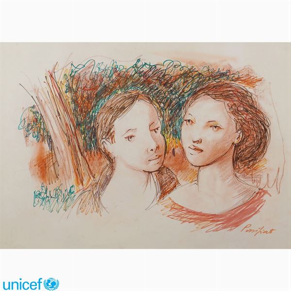 Domenico Purificato : Domenico Purificato  (Fondi 1915 - Roma 1984)  - Auction Online auction with selected works of art from Unicef donations (lots 1 -193) - Colasanti Casa d'Aste