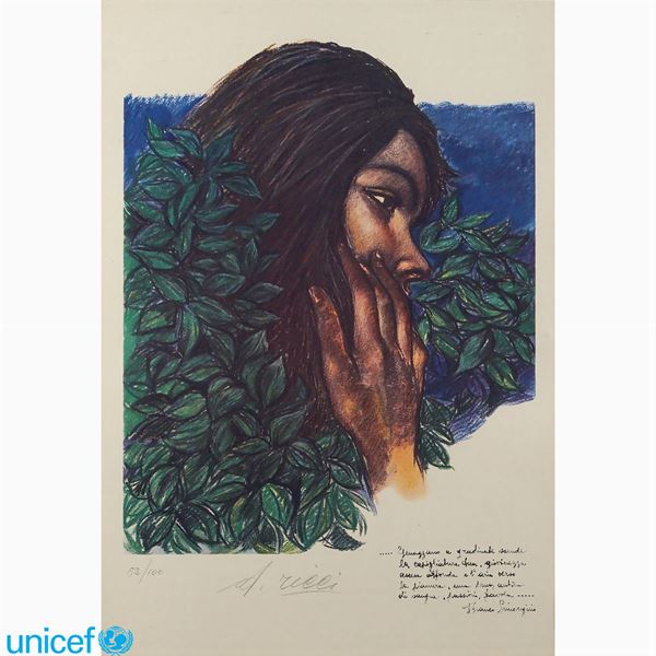 A. Ricci  (Italia, XX Sec.)  - Asta OPERE PROVENIENTI DA DONAZIONI UNICEF - Colasanti Casa d'Aste