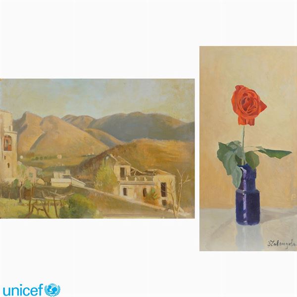 Ferdinando Falangola : Ferdinando Falangola  (ROMA 1904 - 1985)  - Asta OPERE PROVENIENTI DA DONAZIONI UNICEF - Colasanti Casa d'Aste