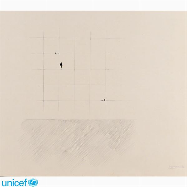 Artista contemporaneo  (Italia, XX Sec.)  - Asta OPERE PROVENIENTI DA DONAZIONI UNICEF - Colasanti Casa d'Aste