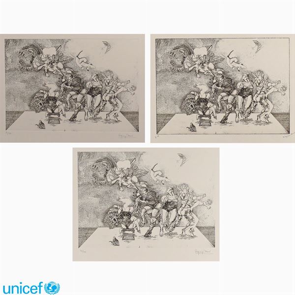 Artista contemporaneo  (Italia, XX Sec.)  - Asta OPERE PROVENIENTI DA DONAZIONI UNICEF - Colasanti Casa d'Aste
