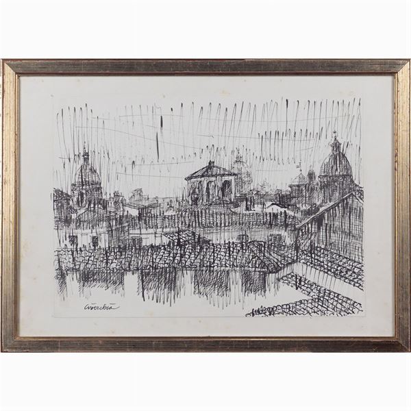 Luigi Civerchia : Luigi Civerchia  (Roma 1928)  - Asta ARTE MODERNA E CONTEMPORANEA | ARTI DECORATIVE DEL XX SEC.  - Colasanti Casa d'Aste