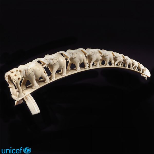A group of bone elephants