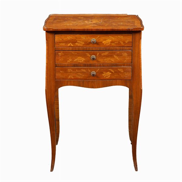 Purple ebony bedside table