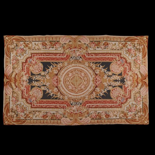 Aubusson carpet  (20th century)  - Auction Online auction with selected works of art from Unicef donations (lots 1 -193) - Colasanti Casa d'Aste