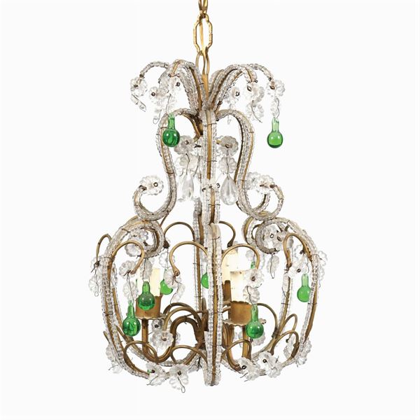 A three lights hanging chandelier