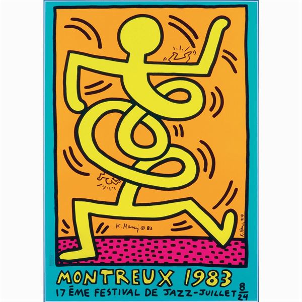 Keith Haring : Keith Haring  (Reading 1958 - New York 1990)  - Auction modern and contamporary art - 20th century decorative arts - Colasanti Casa d'Aste