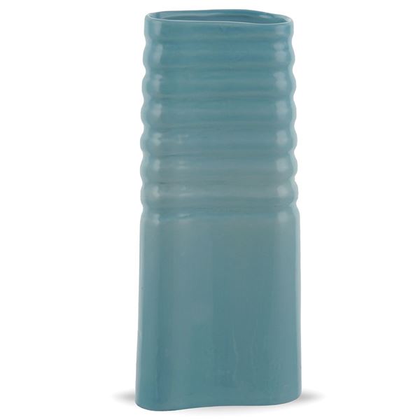A glazed ceramic vase