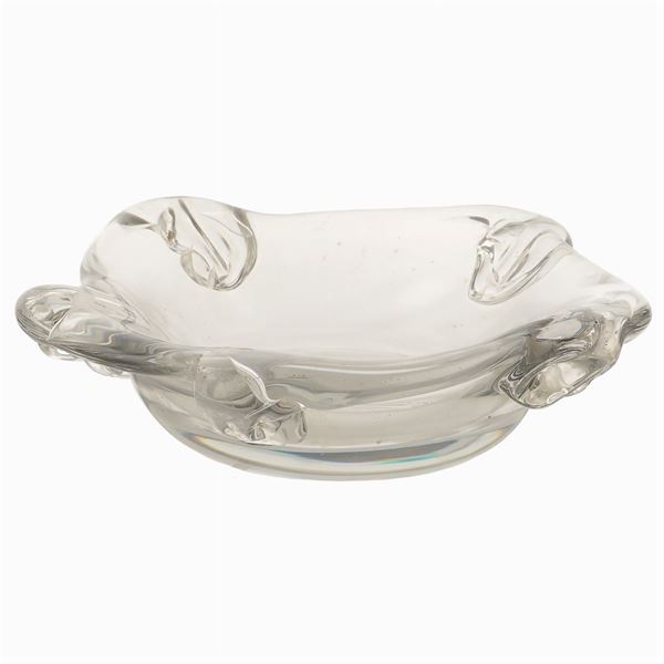 A glass centerpiece