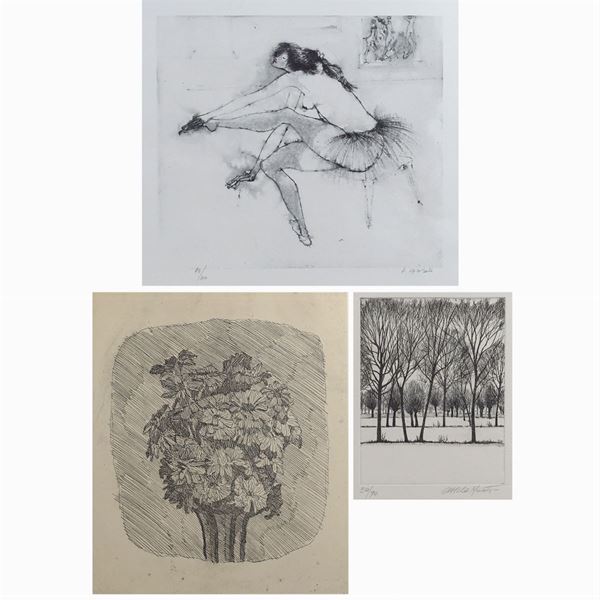 Group of three prints of different artists