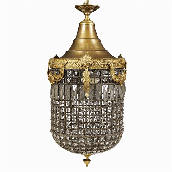 A lantern chandelier  (20th century)  - Auction Fine Art From a Tuscan Property - Colasanti Casa d'Aste