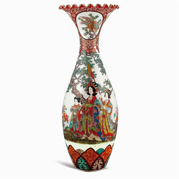 A large porcelain vase