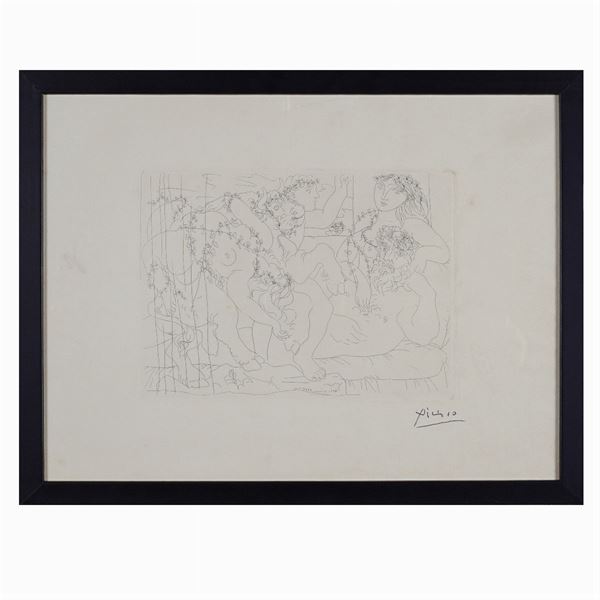 Pablo Picasso : Pablo Picasso  (Malaga 1881 - Mougins 1973)  - Auction modern and contamporary art - 20th century decorative arts - Colasanti Casa d'Aste