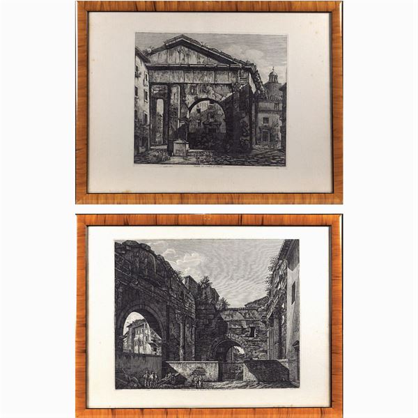 Luigi Rossini : Luigi Rossini  (Ravenna 1790 - Roma 1857)  - Auction Online Timed Auction Paintings and Prints - I - Colasanti Casa d'Aste