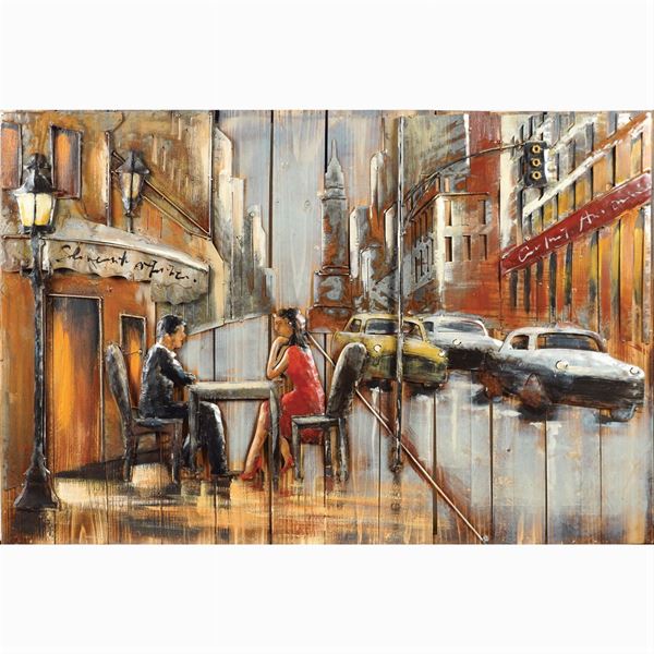 Pannello decorativo in legno  (XX Sec.)  - Asta ARTE MODERNA E CONTEMPORANEA | ARTI DECORATIVE DEL XX SEC.  - Colasanti Casa d'Aste